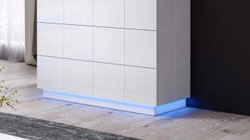 Oświetlenie LED komoda RAJA 4S niebieskie