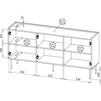 cama-lucca-tessi-komoda-165-3d-wymiary-2
