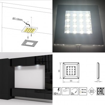 Oświetlenie LED QUATRO białe