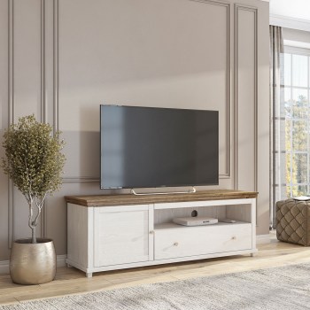 Komoda RTV EVORA EV40 abisko ash / dąb lefkas