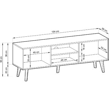 Wymiary: Szafka RTV WILLOW 01